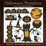 (image for) Halloween Pumpkins Silhouettes